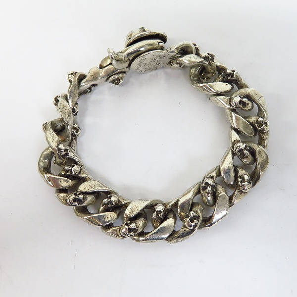 実際に弊社で買取させて頂いたTHIRTEEN DESIGNS/サーティーンデザインズ シルバースカルブレスの画像 3枚目