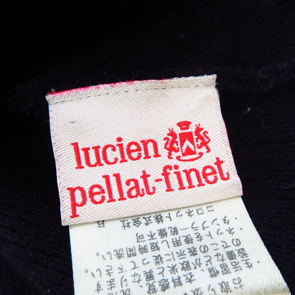 実際に弊社で買取させて頂いたlucien pellat-finet/ルシアンペラフィネ カシミヤ ニット帽の画像 5枚目