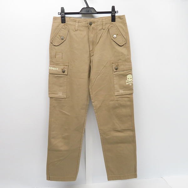 実際に弊社で買取させて頂いたHYDROGEN/ハイドロゲン スカル刺繍 コットン カーゴパンツ ベージュ Size：30