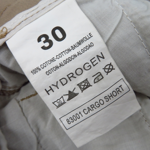 実際に弊社で買取させて頂いたHYDROGEN/ハイドロゲン スカル刺繍 コットン カーゴパンツ ベージュ Size：30の画像 3枚目