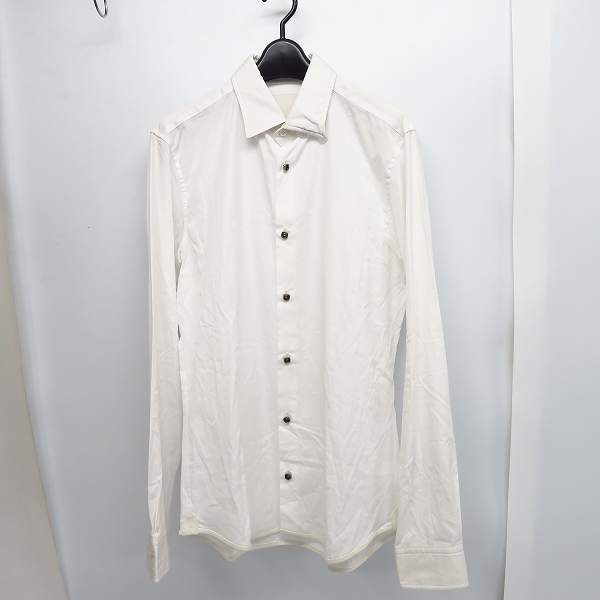 実際に弊社で買取させて頂いたBACKLASH/バックラッシュ レザーハイピング コットンシャツ 1306-01/3（L）