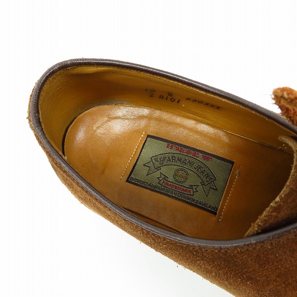 実際に弊社で買取させて頂いたARMANI JEANS/アルマーニジーンズ スエードレザー シューズ/10の画像 4枚目