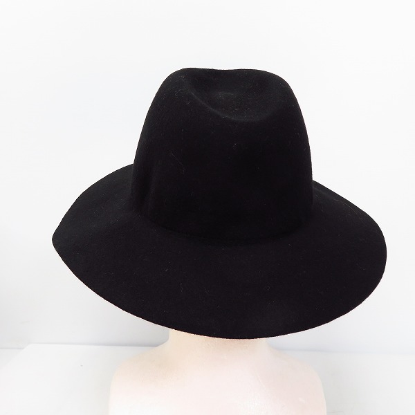 実際に弊社で買取させて頂いたHARE/ハレ フェルト 中折れハット ブラックの画像 3枚目