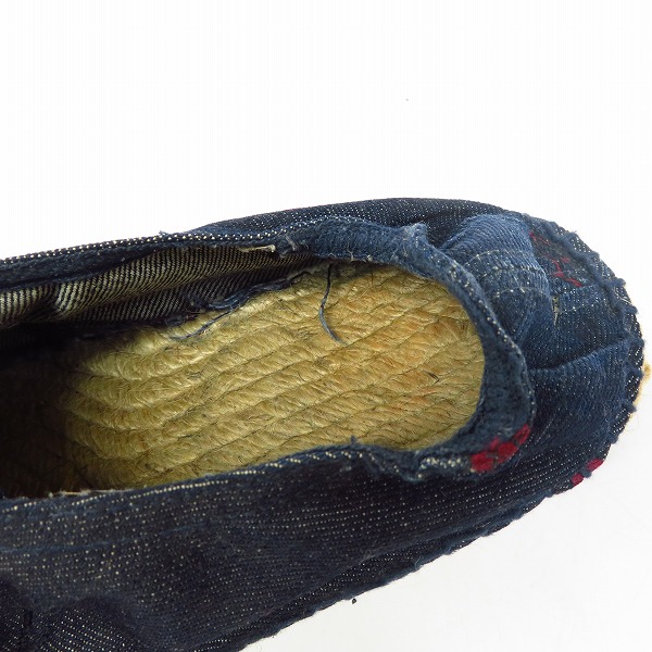 実際に弊社で買取させて頂いたFACTOTUM/ファクトタム エスパドリーユ 刺繍 シューズ/41の画像 4枚目