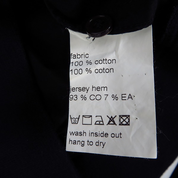 実際に弊社で買取させて頂いたKRISVANASSCHE/クリスヴァンアッシュ 無地 長袖シャツ ブラック/46の画像 3枚目