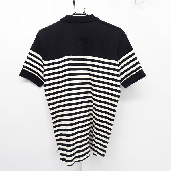 実際に弊社で買取させて頂いたBALMAIN/バルマン 14SS ポロシャツ ボーダー サイドジップ Sの画像 1枚目