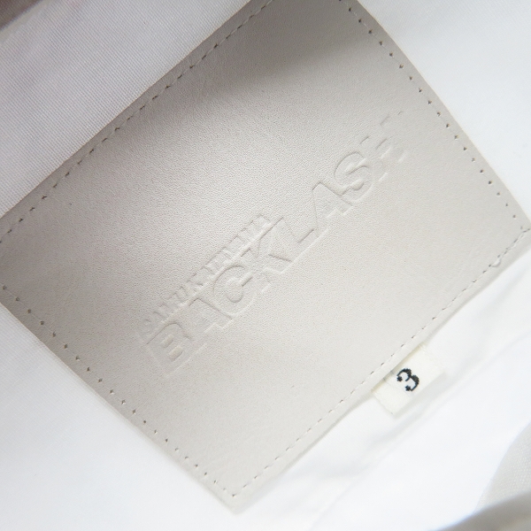 実際に弊社で買取させて頂いたBACKLASH/バックラッシュ レザーハイピング コットンシャツ 1306-01/3（L）の画像 2枚目