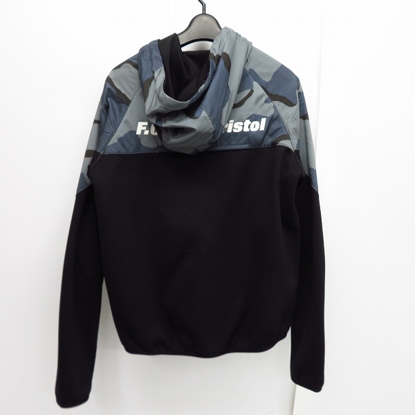 実際に弊社で買取させて頂いたF.C.Real Bristol/F.C.レアルブリストル 16AW VENTILATION HOODY カモフラ ジップアップ ジャケット FCRB-167017/Sの画像 1枚目