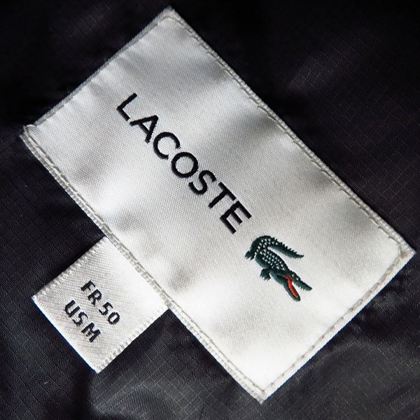 実際に弊社で買取させて頂いたLacoste/ラコステ フーディ ダウンジャケット ブラック/50の画像 2枚目