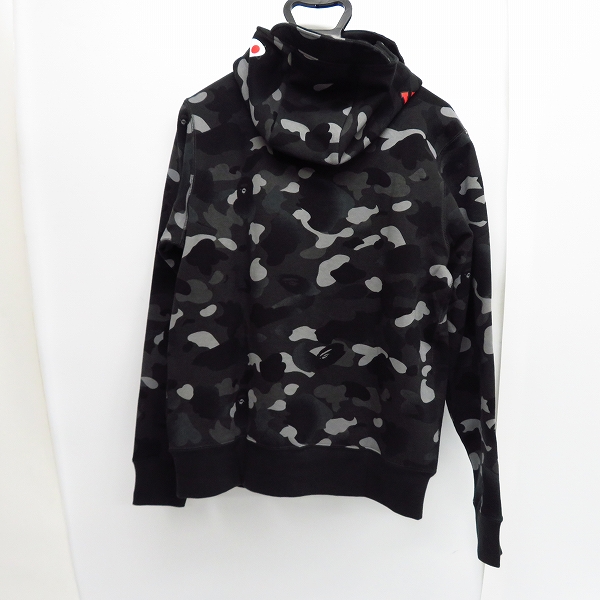 実際に弊社で買取させて頂いた【未使用】A BATHING APE/アベイシングエイプ GRADATION CAMO SHARK MASK WIDE ZIP HOODIE/マスク ジップフーディー/Mの画像 1枚目