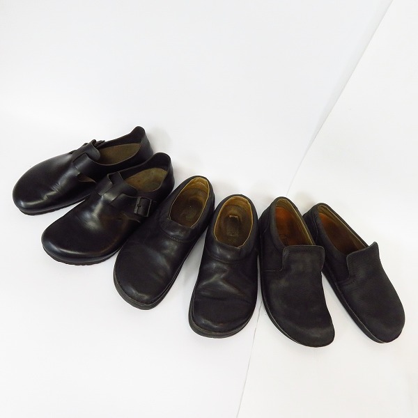 実際に弊社で買取させて頂いたBIRKENSTOCK/ビルケンシュトック スリッポン レザー シューズ サンダル/42 3点セット