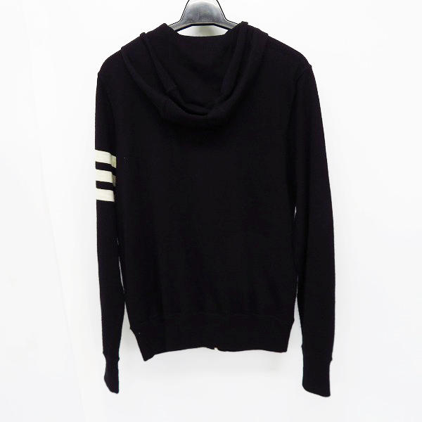 実際に弊社で買取させて頂いたHYDROGEN/ハイドロゲン スカルワッペン 刺繍 ジップアップ ニットパーカー S の画像 1枚目