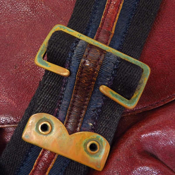 実際に弊社で買取させて頂いたDRIES VAN NOTEN/ドリスヴァンノッテン ビンテージ加工 レザー メッセンジャーバッグの画像 7枚目