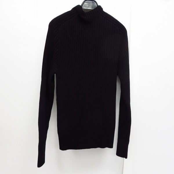 実際に弊社で買取させて頂いた【未使用】CoSTUME NATIONAL/コスチューム ナショナル ヘンリーネック ニット ブラック/Sの画像 1枚目