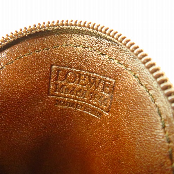 実際に弊社で買取させて頂いたLOEWE/ロエベ 丸型 レザー コインケースの画像 3枚目