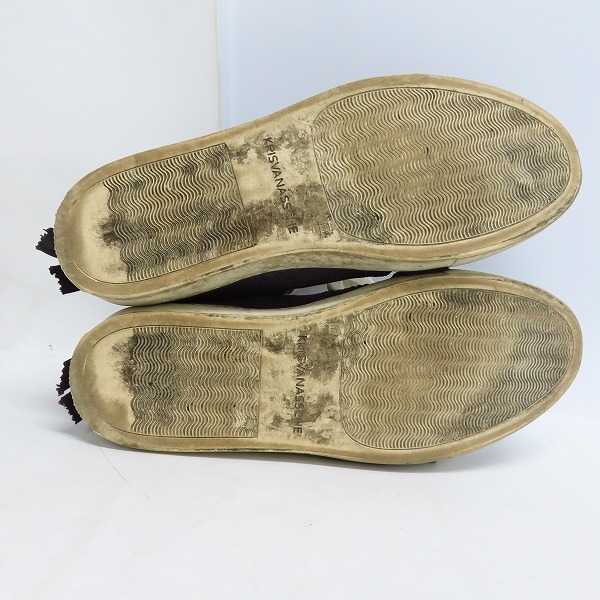 実際に弊社で買取させて頂いたKRISVANASSCHE/クリスヴァンアッシュ バックジップ ハイカットスニーカー/42の画像 2枚目