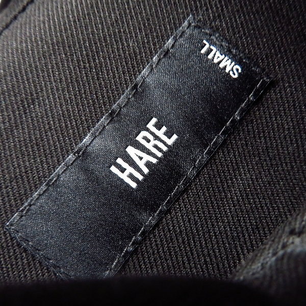 実際に弊社で買取させて頂いたHARE/ハレ オーバーサイズ長袖シャツ ポリエステル/レーヨン混 Sの画像 2枚目