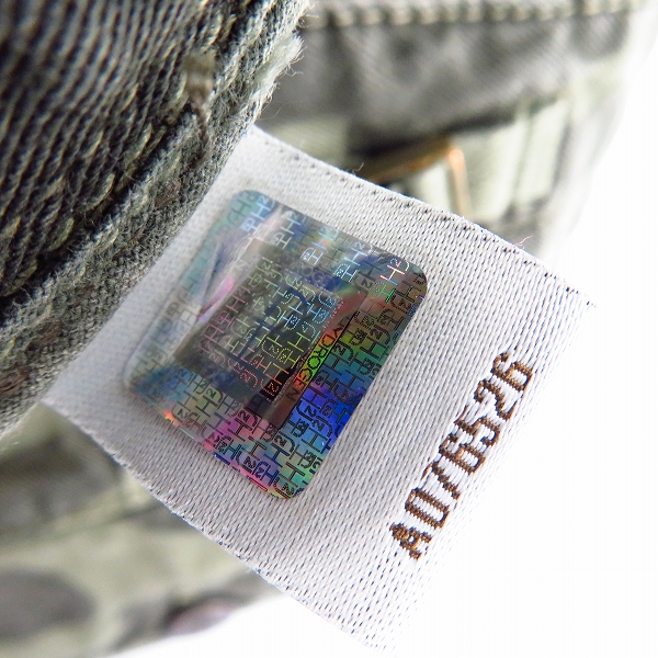 実際に弊社で買取させて頂いたHYDROGEN/ハイドロゲン カモフラ/迷彩柄 スカル刺繍  コットン カーゴパンツ Size：29の画像 4枚目