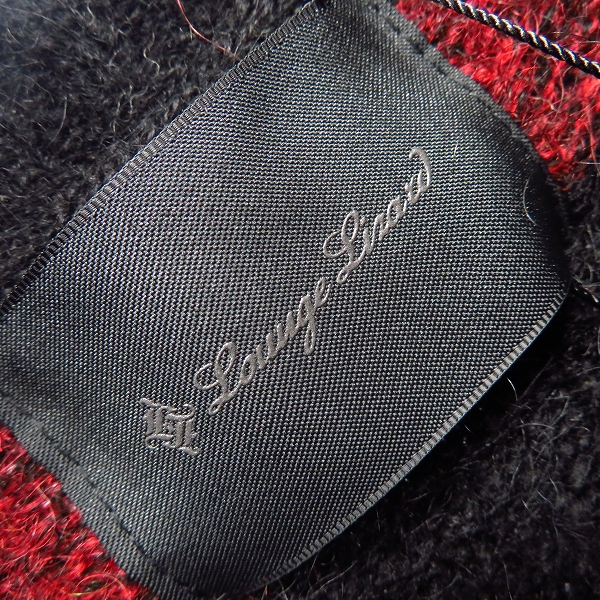 実際に弊社で買取させて頂いた【未使用】Lounge Lizard/ラウンジリザード PASSION KNIT PULLOVER/ニット プルオーバー 黒/赤/2539/1の画像 2枚目