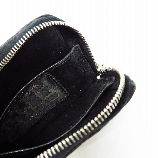 実際に弊社で買取させて頂いた【ギャラ付】BILL WALL LEATHER/BWL/ビルウォールレザー L字ジップ コインケースｗ/アリゲーターの画像 3枚目