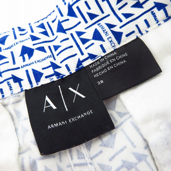 実際に弊社で買取させて頂いたARMANI EXCHANGE/アルマーニエクスチェンジ ロゴ総柄ハーフパンツ 28の画像 2枚目
