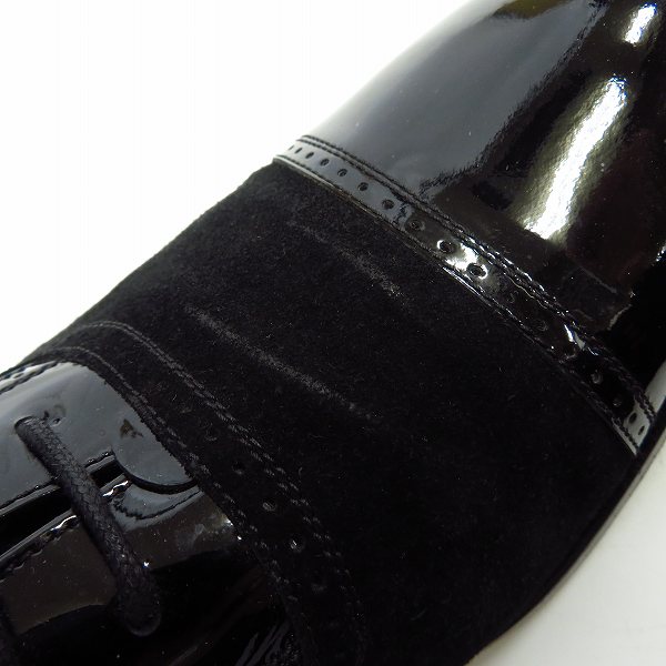 実際に弊社で買取させて頂いたEMPORIO ARMANI/エンポリオアルマーニ スエード/エナメル レザーシューズ/44の画像 6枚目