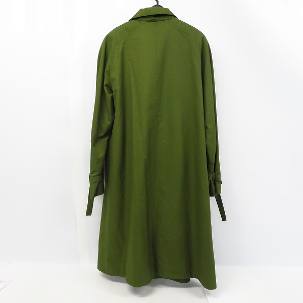 実際に弊社で買取させて頂いた【未使用】FACTOTUM/ファクトタム ナイロンクリアツイルライダーストレンチコート 01030436 オリーブ/46の画像 1枚目