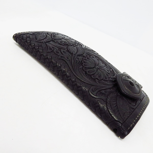 実際に弊社で買取させて頂いた【難有り】FUNNY/ファニー カービングレザー コンチョ ロングウォレット/長財布の画像 2枚目