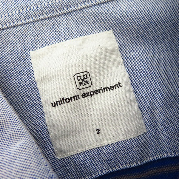 実際に弊社で買取させて頂いたuniform experiment/ユニフォームエクスペリメント ボタンダウンシャツ UE-130053/2の画像 2枚目