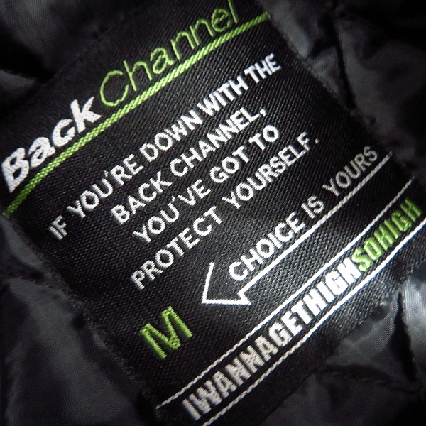 実際に弊社で買取させて頂いたBack Channel×Harris Tweed/バックチャンネル×ハリスツイード  ウールスタジャン バック刺繍/Mの画像 2枚目