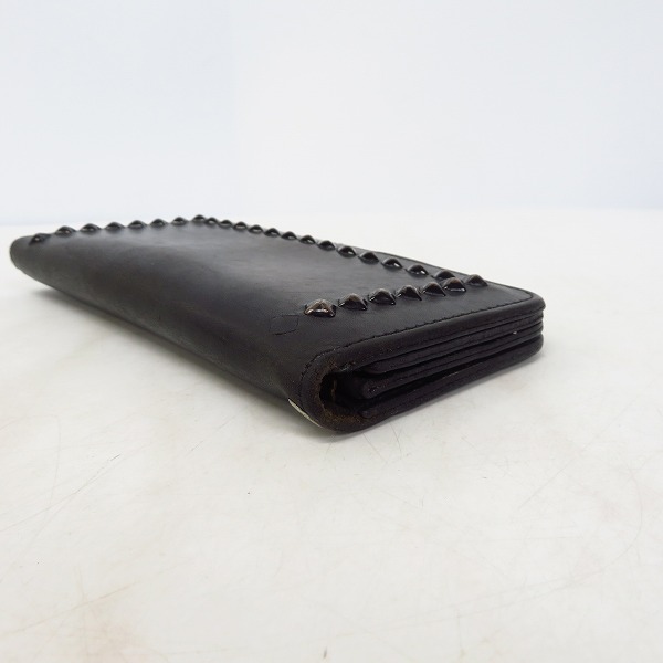 実際に弊社で買取させて頂いたHTC/HOLLYWOOD TRADING CO/エイチティーシー 長財布/ロングウォレット レザー スタッズの画像 2枚目