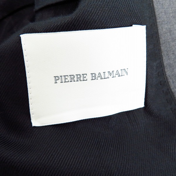 実際に弊社で買取させて頂いたPIERRE BALMAIN/ピエールバルマン 2B フェイクレイヤードスタッズジャケット 46の画像 2枚目
