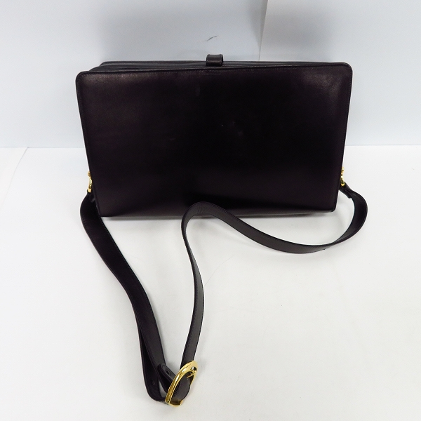 実際に弊社で買取させて頂いたCELINE/セリーヌ ヴィンテージ ホースビット レザー ショルダーバックの画像 1枚目