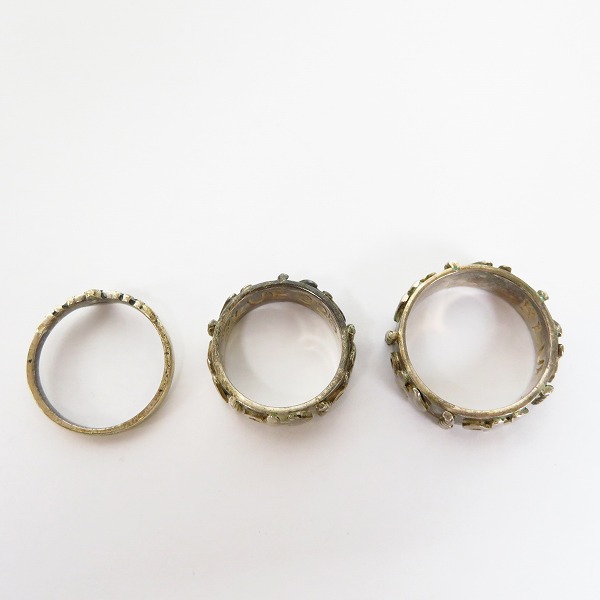 実際に弊社で買取させて頂いたBLUE BLUE/ブルーブルー リング 3点セット #9/#12.5/#17の画像 2枚目