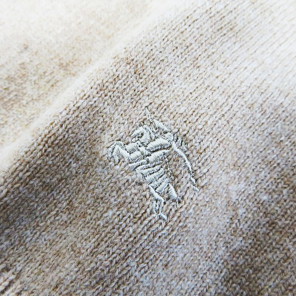 実際に弊社で買取させて頂いたBURBERRY LONDON/バーバリーロンドン ロゴ刺繍 ハーフジップニット セーター Mの画像 6枚目
