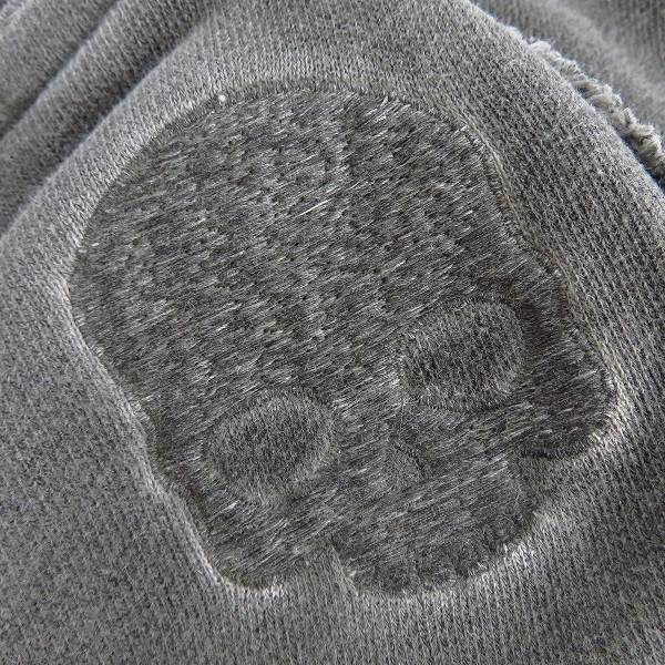 実際に弊社で買取させて頂いたHYDROGEN/ハイドロゲン スカル スウェットパンツ グレー/Sの画像 5枚目