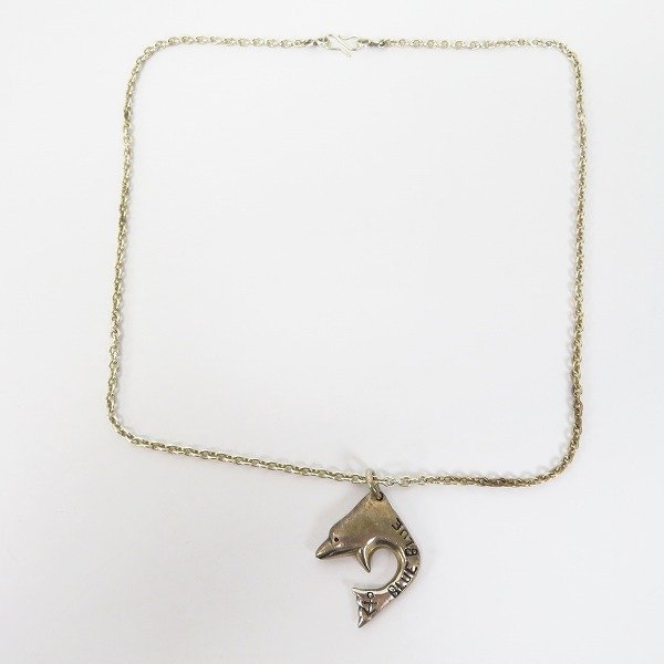 実際に弊社で買取させて頂いたBLUE BLUE/ブルーブルー イルカモチーフ/ボタンターコイズ ネックレス 2点セットの画像 5枚目