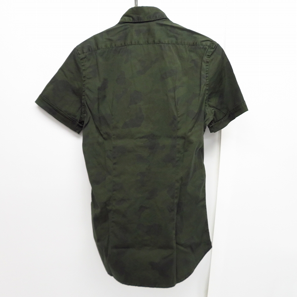 実際に弊社で買取させて頂いた【未使用】HYDROGEN/ハイドロゲン カモフラ/迷彩柄 スカル刺繍 ハーフスリーブ/半袖 シャツ Size：Sの画像 1枚目