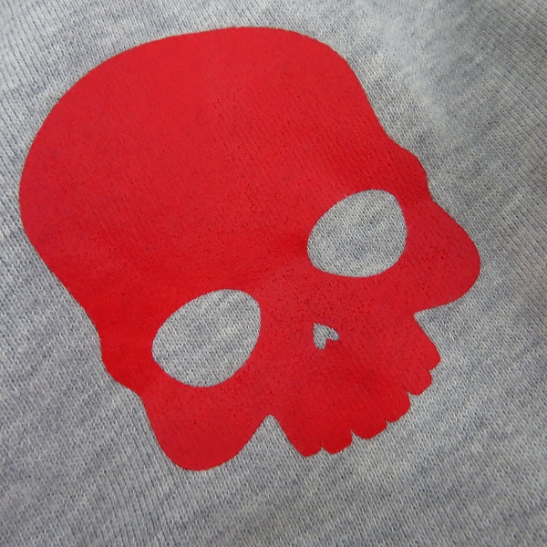 実際に弊社で買取させて頂いたHYDROGEN/ハイドロゲン スカルプリント パーカー グレー Sの画像 3枚目