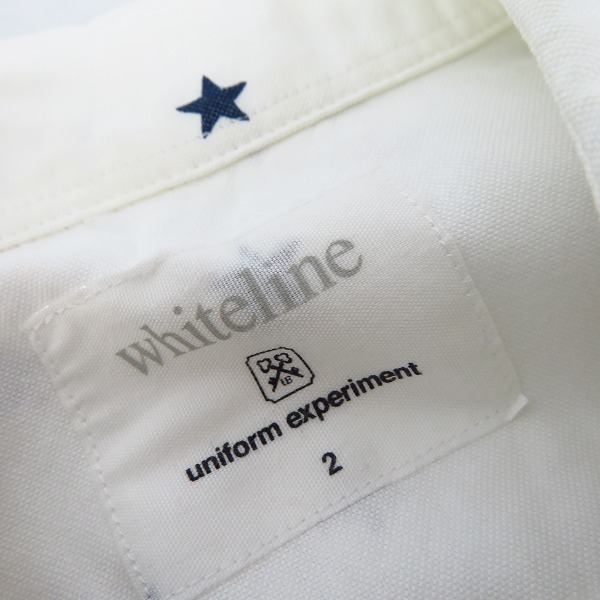 実際に弊社で買取させて頂いたuniform experiment/ユニフォームエクスペリメント スタープリント ボタンダウンシャツ UE-110041/2の画像 2枚目