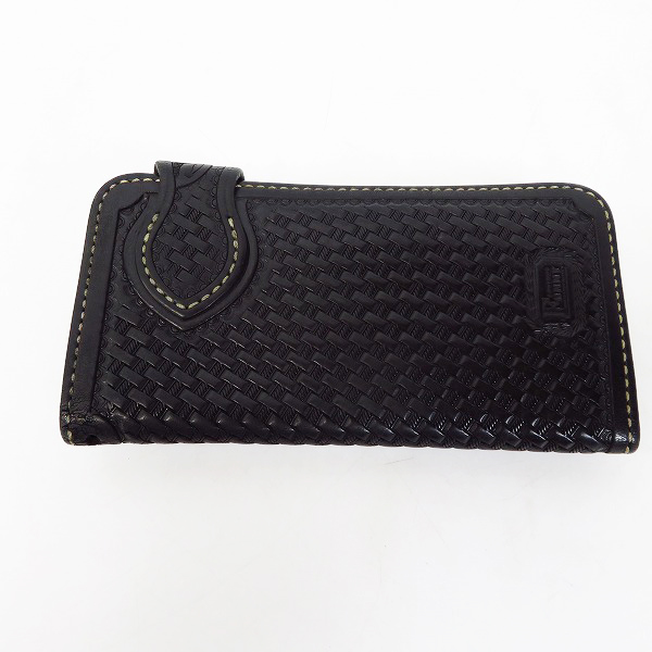 実際に弊社で買取させて頂いた【難有り】FUNNY/ファニー カービングレザー コンチョ ロングウォレット/長財布の画像 1枚目