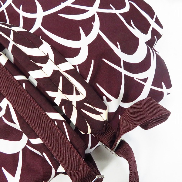実際に弊社で買取させて頂いたMARNI/マルニ shatter print バックパック ボルドー の画像 8枚目