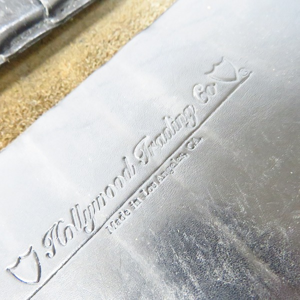 実際に弊社で買取させて頂いたHTC/HOLLYWOOD TRADING CO/エイチティーシー 長財布/ロングウォレット レザー スタッズの画像 4枚目