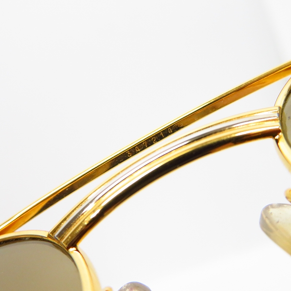実際に弊社で買取させて頂いたCartier/カルティエ サングラス/アイウェア ゴールド×ブラウンの画像 6枚目