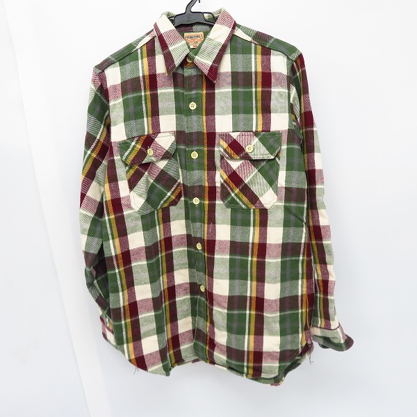 実際に弊社で買取させて頂いたWAREHOUSE/ウェアハウス DUBBLEWORKS/ダブルワークス 日本製チェック柄シャツ 38