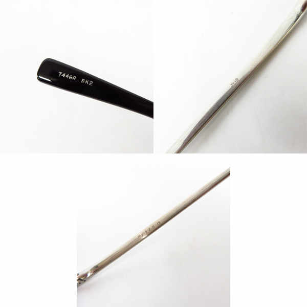 実際に弊社で買取させて頂いた井戸多美男作/イドタミオ T446R BK2 ウェリントン型 眼鏡/メガネフレームの画像 3枚目