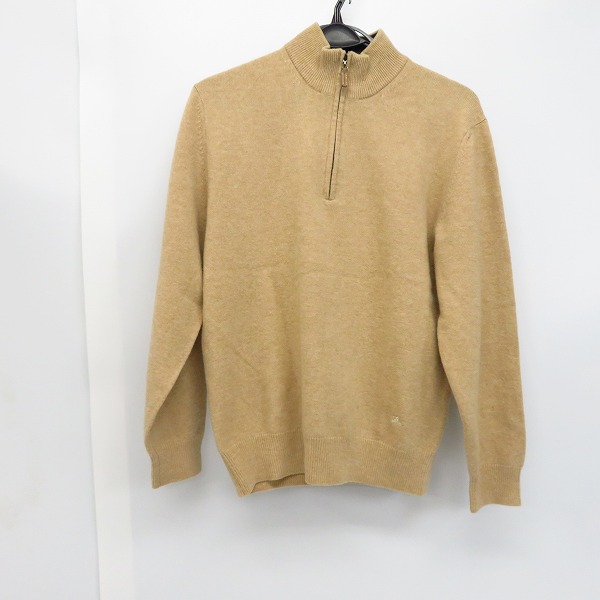 実際に弊社で買取させて頂いたBURBERRY LONDON/バーバリーロンドン ロゴ刺繍 ハーフジップニット セーター M
