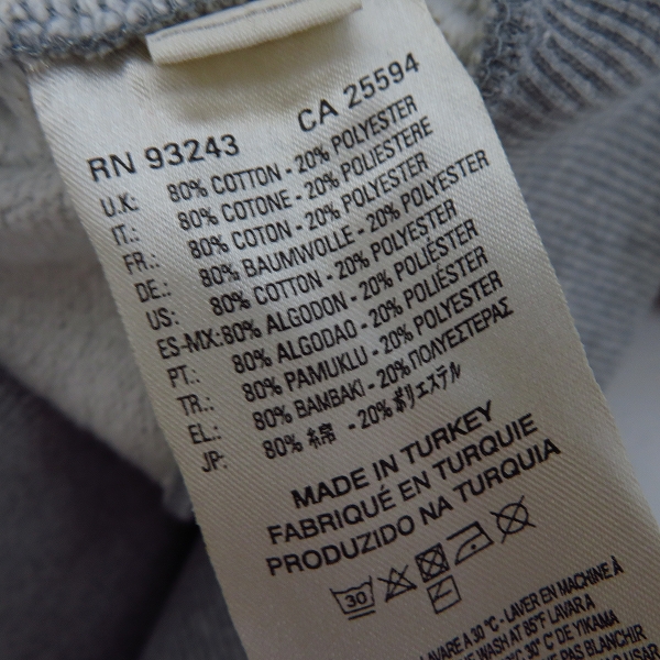 実際に弊社で買取させて頂いたDIESEL BLACK GOLD/ディーゼル ブラックゴールド LAST NIGHT プリント プルオーバー パーカー/フーディー Mの画像 3枚目