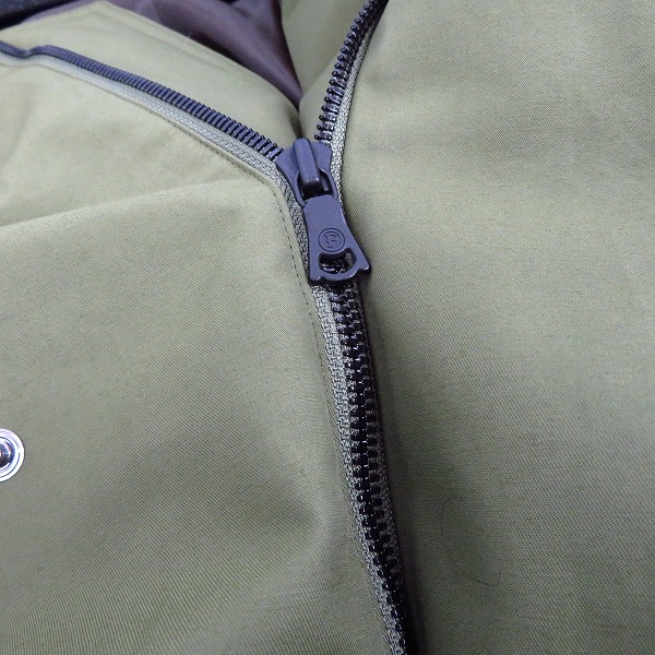 実際に弊社で買取させて頂いた【未使用】FACTOTUM/ファクトタム ナイロンクリアツイルライダーストレンチコート 01030436 オリーブ/46の画像 6枚目