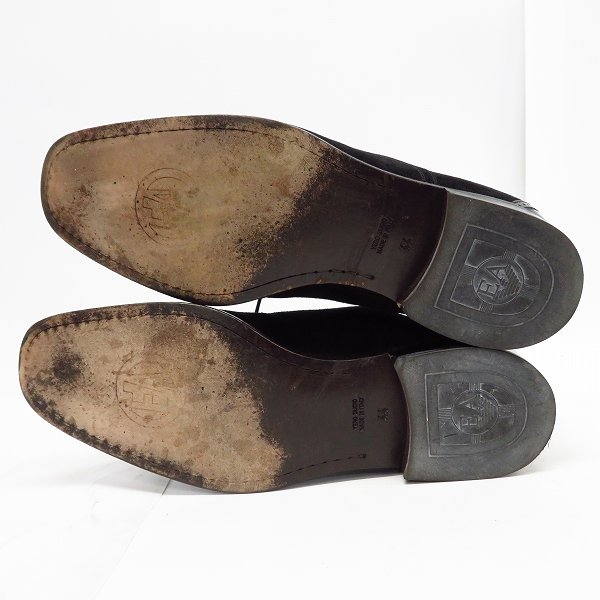 実際に弊社で買取させて頂いたEMPORIO ARMANI/エンポリオアルマーニ スエード/エナメル レザーシューズ/44の画像 2枚目